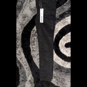 resin purple skinny jeans